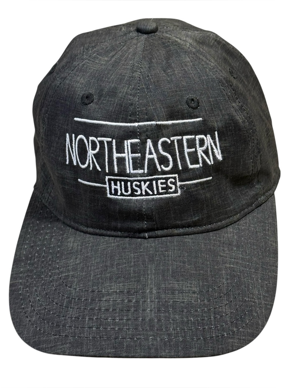 Northeastern Huskies Legacy REPREVE Slub Chambray Charcoal Gray Baseball Hat